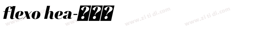 flexo hea字体转换